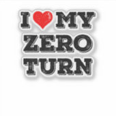 Ich Liebe meine Null Vater Geschenke machen Aufkleber (Vorderseite)