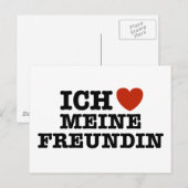 Ich Liebe Meine Ō Postkarte (Vorne/Hinten)