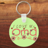 Ich Liebe meine OMA-Geschenke Schlüsselanhänger (Vorderseite)