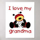 Ich Liebe meine Oma (Junge Ladybug) Poster (Vorne)
