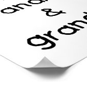 Ich Liebe meine Oma & Opa Poster (Ecke)