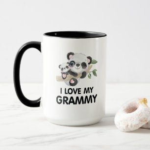 Ich liebe meine Oma süße Baby- und erwachsene Pand Tasse
