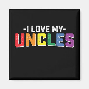 Ich Liebe meine Onkel Pride Gay Lesbian Familie Ma Magnet