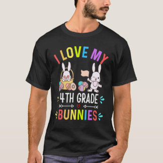 Ich liebe meine Ostereier der 4. Klasse Hasen Lehr T-Shirt