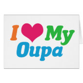 Ich Liebe meine Oupa African Opa Card (Vorderseite (Horizontal))