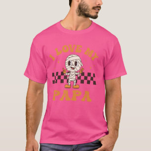 Ich Liebe meine Papa Funny Spooky Familie Hallowee T-Shirt