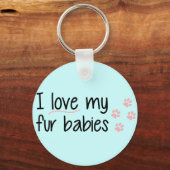 Ich Liebe meine Pelztierketten Schlüsselanhänger (Vorderseite)