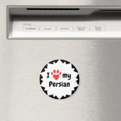 Ich Liebe meine persische Katze Magnet (In Situ (Geschirrspüler))