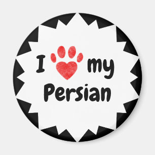 Ich Liebe meine persische Katze Magnet