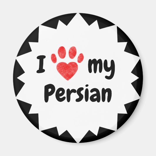 Ich Liebe meine persische Katze Magnet (Vorne)