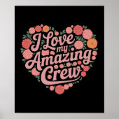 Ich Liebe meine Phantastische Crew - Perfekte Führ Poster (Vorne)