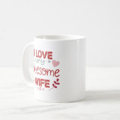 Ich Liebe meine phantastische Ehefrau Kaffeetasse (Vorderseite Links)