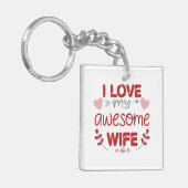 Ich Liebe meine phantastische Ehefrau Schlüsselanhänger (Vorderseite links)
