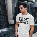 Ich Liebe meine Phantastische Freundin Foto Boyfri T-Shirt<br><div class="desc">Ein lustiges Geschenk für Ihren Freund - fügen Sie Ihr Foto zu diesem "Ich Liebe meine "phantastische" Freundin" T - Shirt. Fügen Sie Ihre eigene Beschreibung hinzu (phantastisch,  klug,  lustig,  etc.). Ein tolles Geschenk für Ihren Mann zum Jubiläum oder Valentinstag.</div>