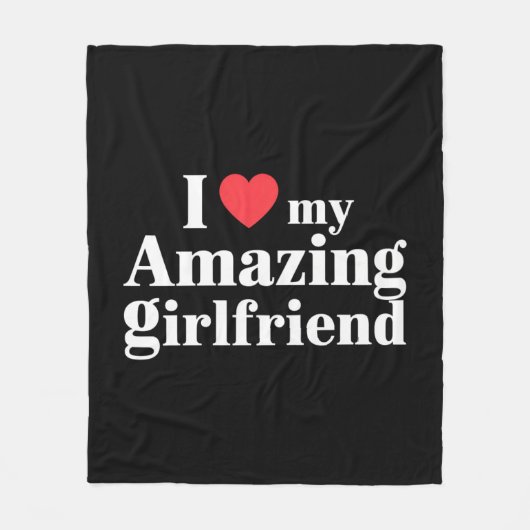 Ich Liebe meine Phantastische Freundin, ich höre m Fleecedecke (Vorderseite)