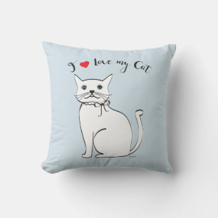 Ich Liebe meine phantastische Katze, stilvoll Kissen