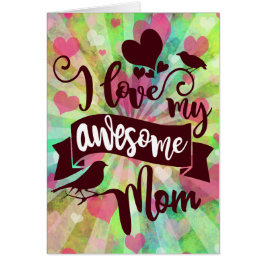 Ich Liebe meine Phantastische Mama Typografie