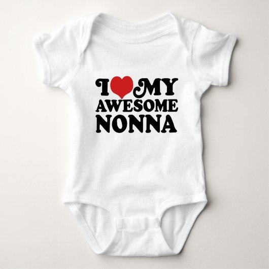 Ich Liebe meine Phantastische Nonna Baby Strampler (Vorderseite)