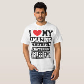 "Ich Liebe meine phantastische schöne Freundin" T T-Shirt (Vorne ganz)