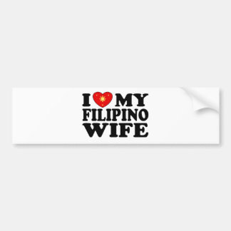 Ich Liebe meine philippinische Ehefrau Autoaufkleber