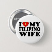 Ich Liebe meine philippinische Ehefrau Button (Vorne & Hinten)
