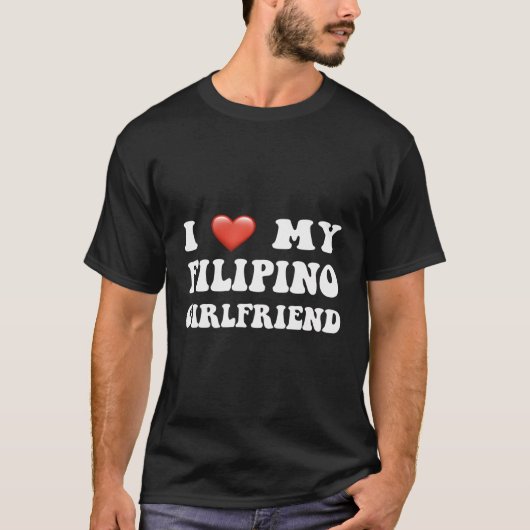 Ich Liebe meine philippinische Freundin, ich höre  T-Shirt (Vorderseite)