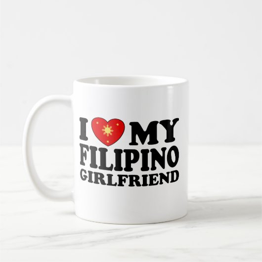 Ich Liebe meine philippinische Freundin Kaffeetasse (Links)