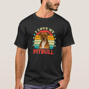 Ich Liebe meine Pitbullen Männer Frauen Liebe Pit  T-Shirt