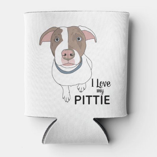Ich Liebe meine Pittie Biere Cooler Dosenkühler (Vorderseite)