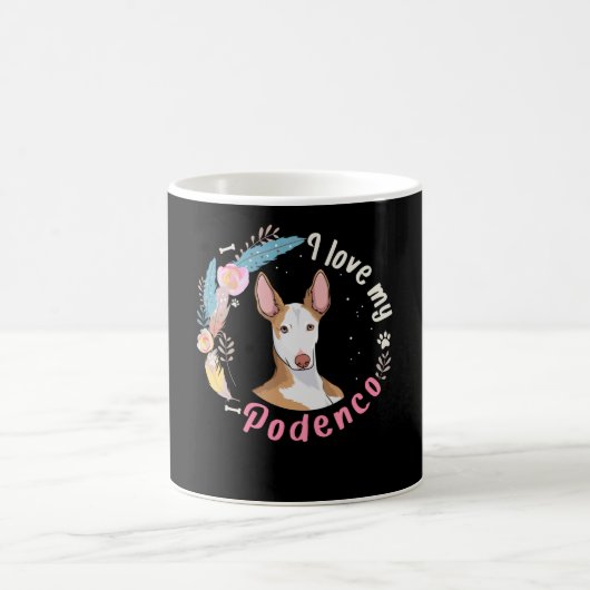 Ich Liebe meine Podenco Dog Geschenkidee Kaffeetasse (Mittel)