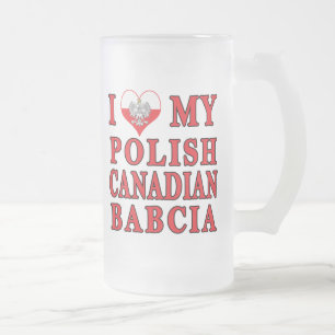 Ich Liebe meine polnisch kanadische Babcia Mattglas Bierglas