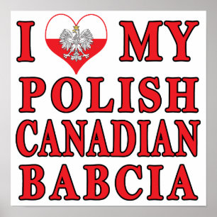 Ich Liebe meine polnisch kanadische Babcia Poster