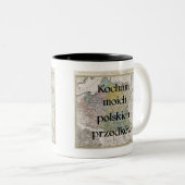 Ich Liebe meine polnischen Vorfahren | Benutzerdef Zweifarbige Tasse (VorderseiteRechts)