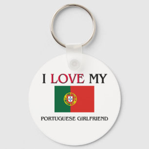 Ich Liebe meine portugiesische Freundin Schlüsselanhänger
