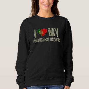 Ich Liebe meine portugiesische Oma Portugal Flagge Sweatshirt