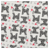 Ich Liebe meine Pumi Stoff (Muster)