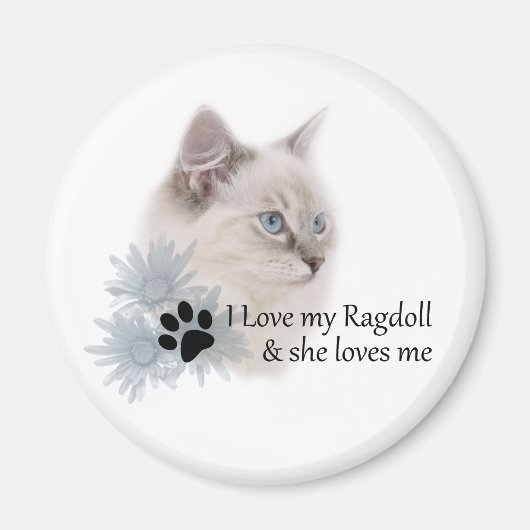 Ich Liebe meine Ragdoll Magnet (Vorne)