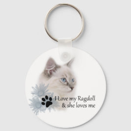 Ich Liebe meine Ragdoll Schlüsselanhänger