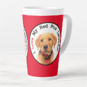 Ich Liebe meine Red Fox Labrador Latte Tasse (Rechte Ecke)