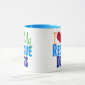 Ich Liebe meine Rettungshunde Tasse (Zentrum)