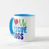 Ich Liebe meine Rettungshunde Tasse (Vorderseite Links)