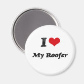 Ich liebe meine Roofer Magnet (Vorderseite/Rückseite)
