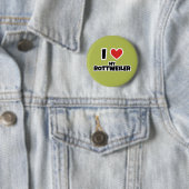 Ich Liebe meine Rottweiler Button (Beispiel)