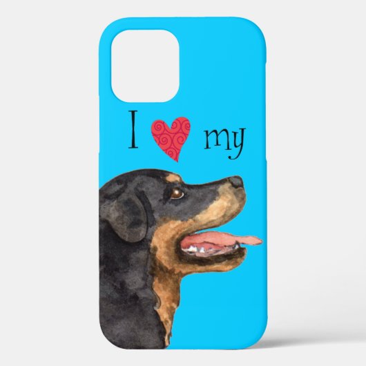 Ich Liebe meine Rottweiler Case-Mate iPhone Hülle (Rückseite)
