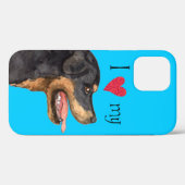 Ich Liebe meine Rottweiler Case-Mate iPhone Hülle (Rückseite (Horizontal))