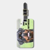 Ich Liebe meine Rottweiler Gepäckanhänger (Vorderseite vertikal)
