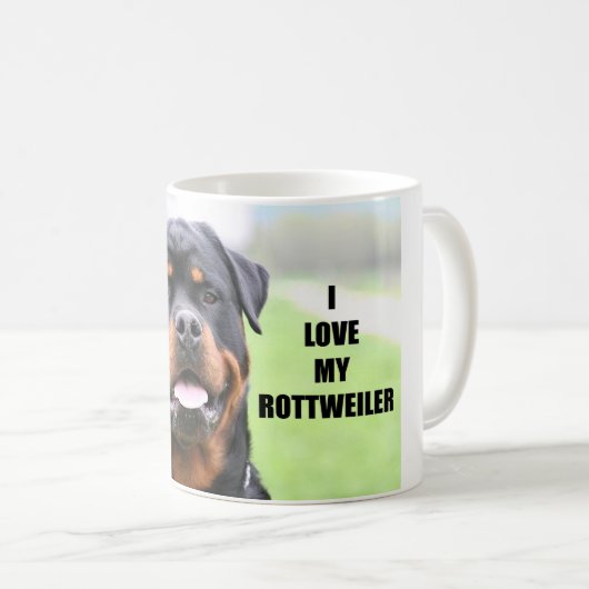 Ich Liebe meine Rottweiler Kaffeetasse (VorderseiteRechts)