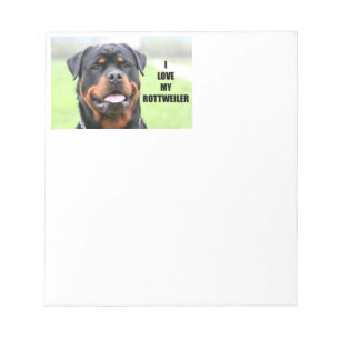 Ich Liebe meine Rottweiler Notizblock