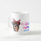 Ich Liebe meine Rottweilers Hund fühlen glühendes Kaffeetasse (Vorderseite Links)