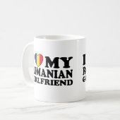 Ich Liebe Meine rumänische Freundin Kaffeetasse (Vorderseite Links)